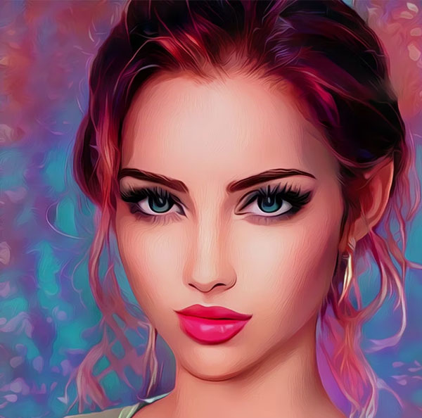cartoon oil paint photoshop action free download